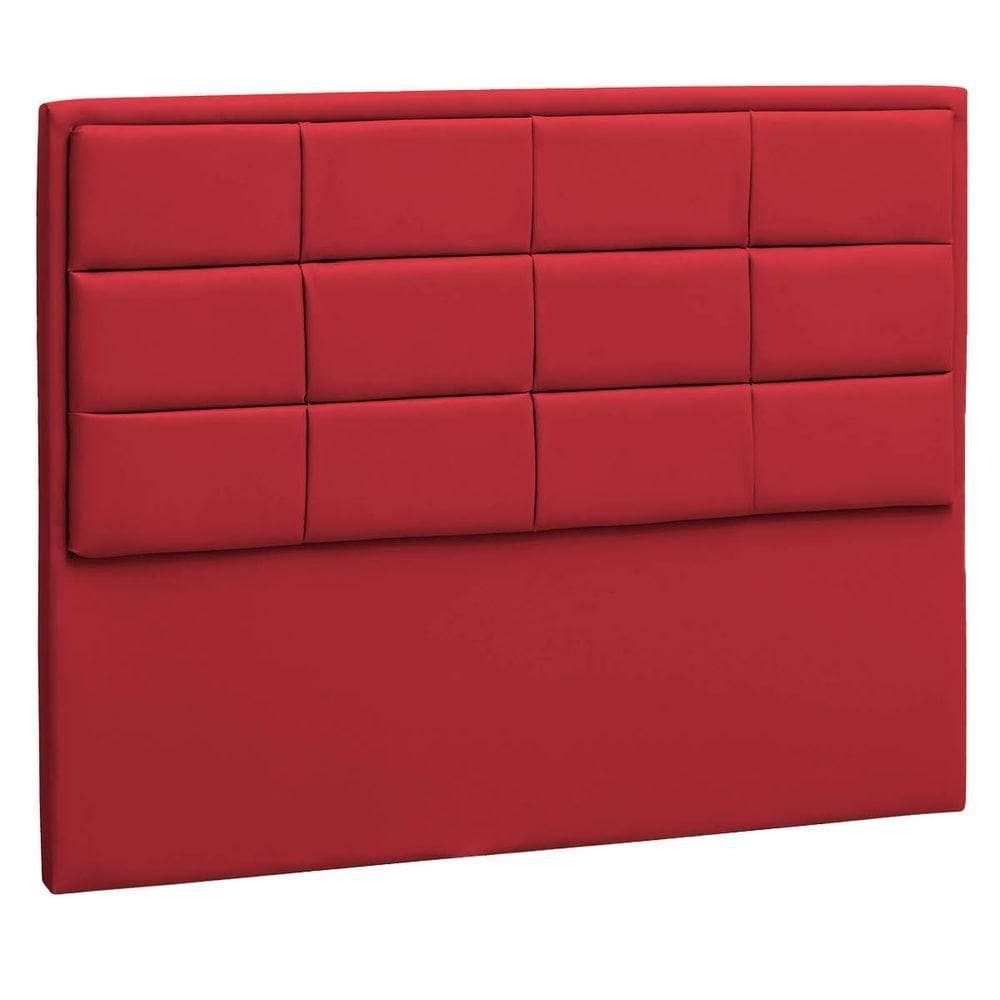 Cabeceira Queen Tallin P04 160 Cm Suede Vermelho