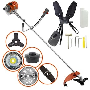 Roçadeira Profissional Tekna Rl520 + Kit De Lâminas De Corte