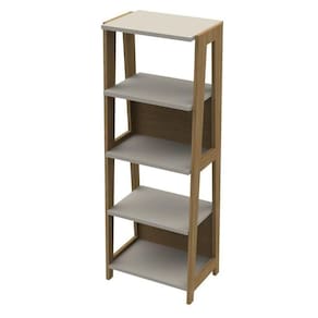 Estante Escada Com Prateleiras Trend Hanover/off White