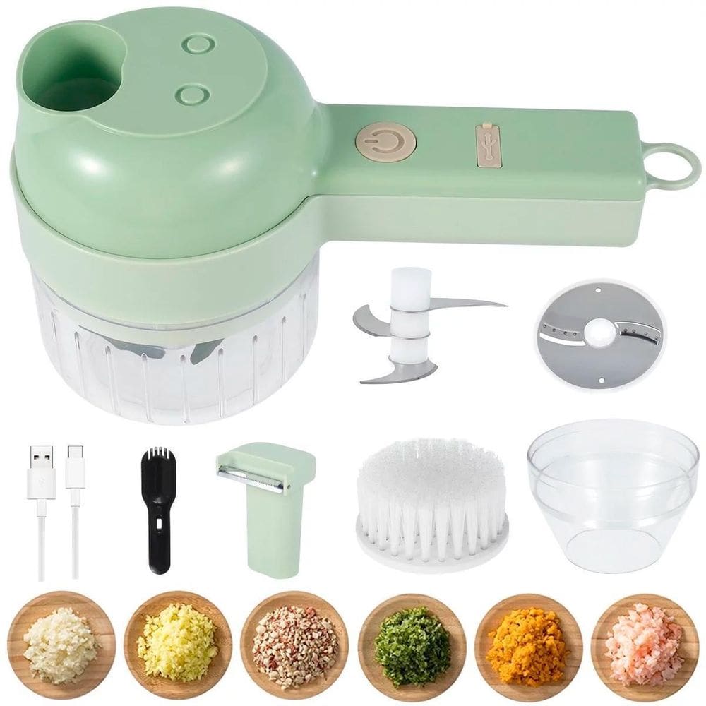 Cortador E Moedor Alimentos 4 Em 1 Funcionalidade E Design