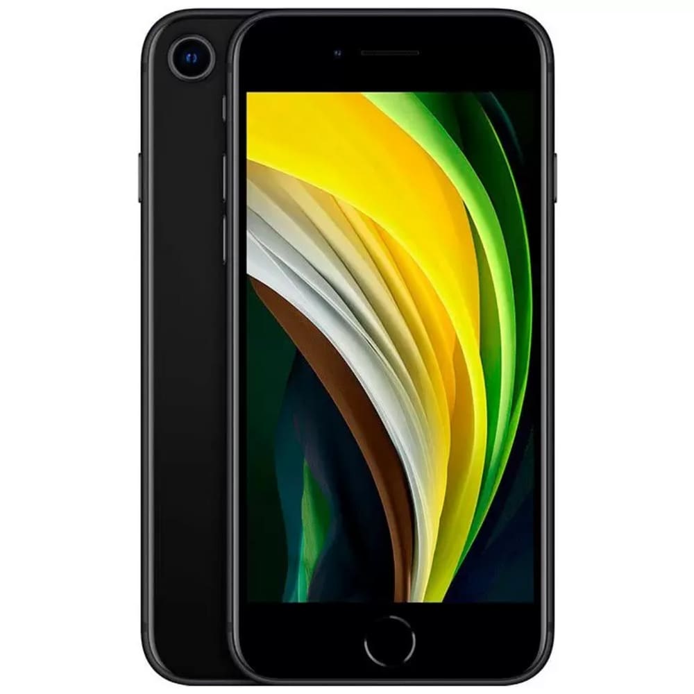 Usado: Iphone SE 2020 64 GB Preto - Sem Face Id / Touch Id