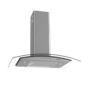 Coifa De Parede Clean Vidro Curvo 75cm 140w 110v