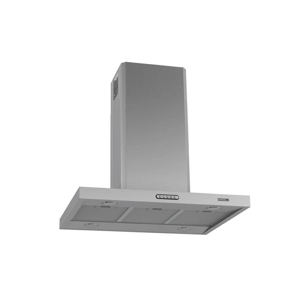 Coifa Ilha Retangular 75Cm 3 Velocidades Inox Inox 110V