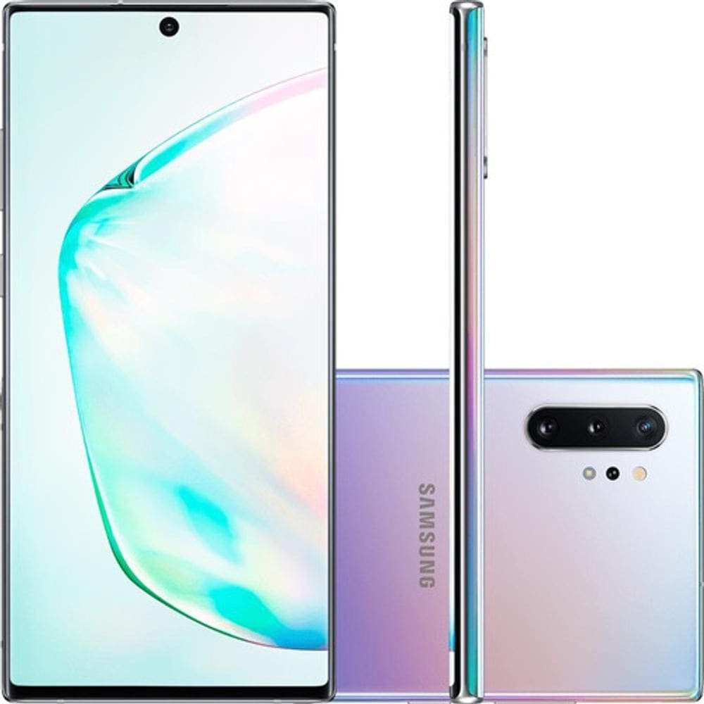 Usado: Samsung Note 10+ 256 GB Prata - Excelente
