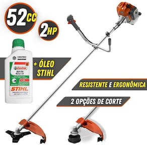 Roçadeira Com óleo Stihl Rl520acn Lateral Tekna 52cc 2hp