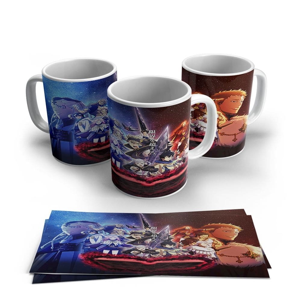 Caneca de Porcela Anime Black Cover Modelo 37