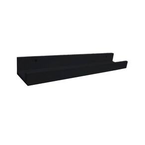 Prateleira Esmalteria Simples 85 Cm Preto Em Mdf [F031]