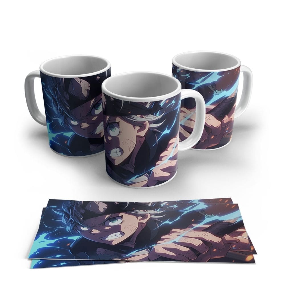 Caneca de Porcela Anime Black Cover Modelo 25