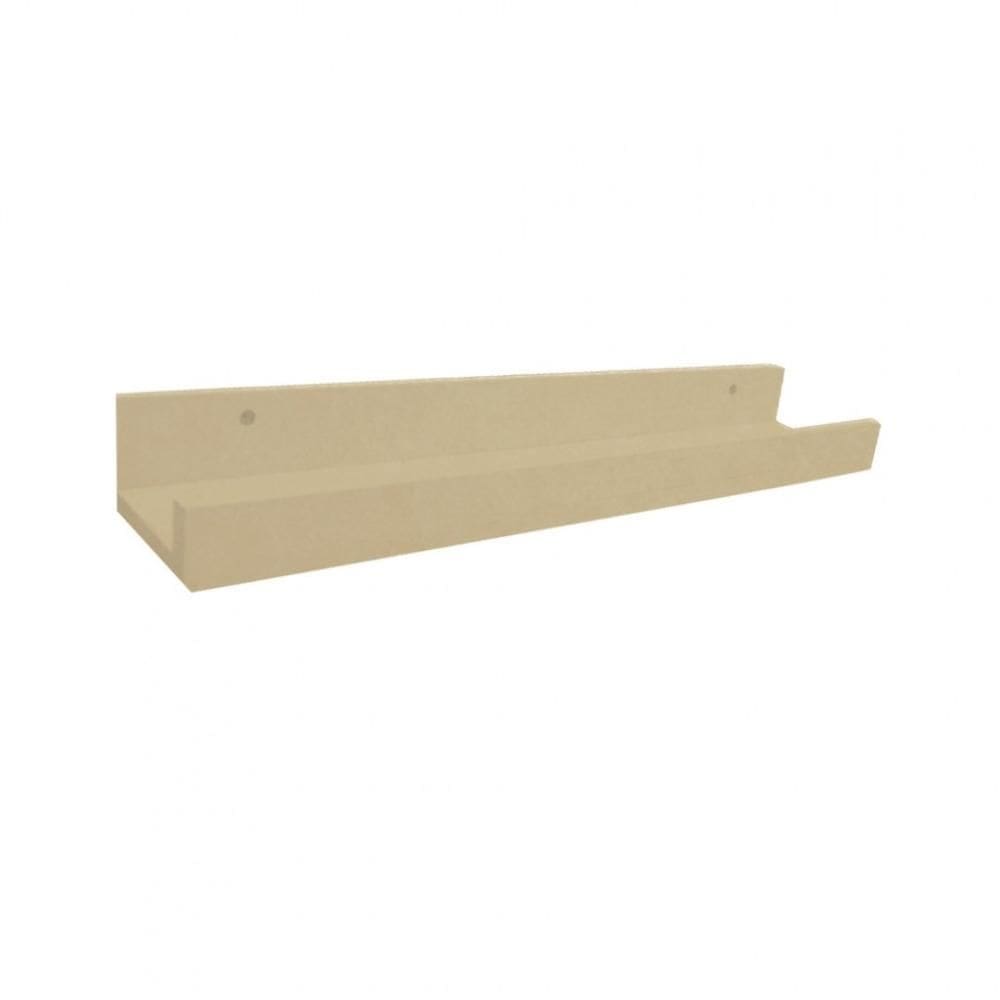 Prateleira Esmalteria Simples 45 Cm Em Mdf Natural [F031]