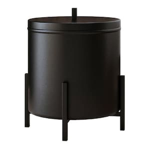 Lixeira Cesto De lixo Para Banheiro Cozinha Level Preto