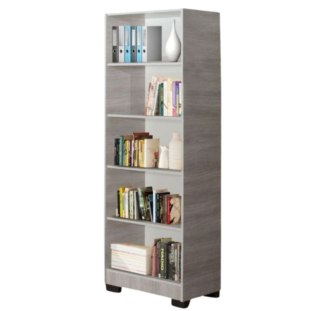 Estante Para Livros Livreiro Giovana Natural 4 Prateleira