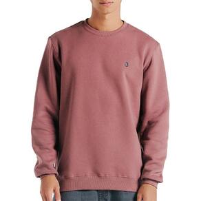 Moletom Volcom Careca Single Stone WT24 Masculino Bordô