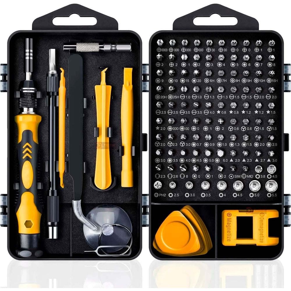 Kit Maleta Chave de precisão 115 Peças para Reparo e Manutenção de electrónicos - Celular, Notebook, PC Conserto de TI