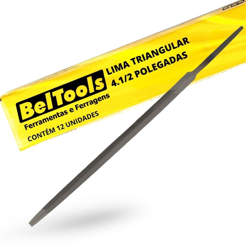 Kit C/ 12 Lima Triangular 4.1/2 Pol Beltools