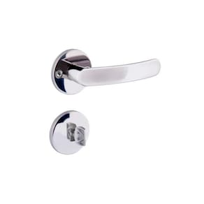 fechadura banheiro inox premium 40mm polido alianca