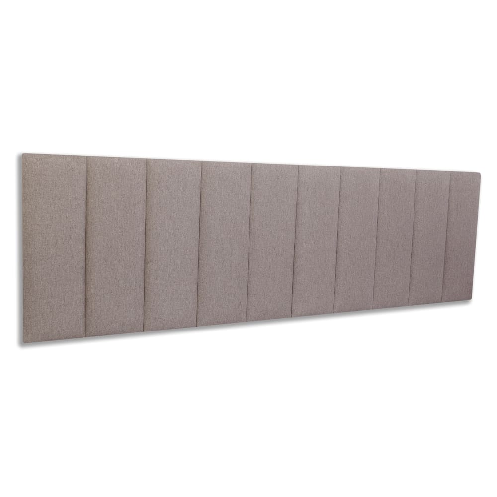Cabeceira King Estofada Kit 10 Placas Reta - Linho Castor