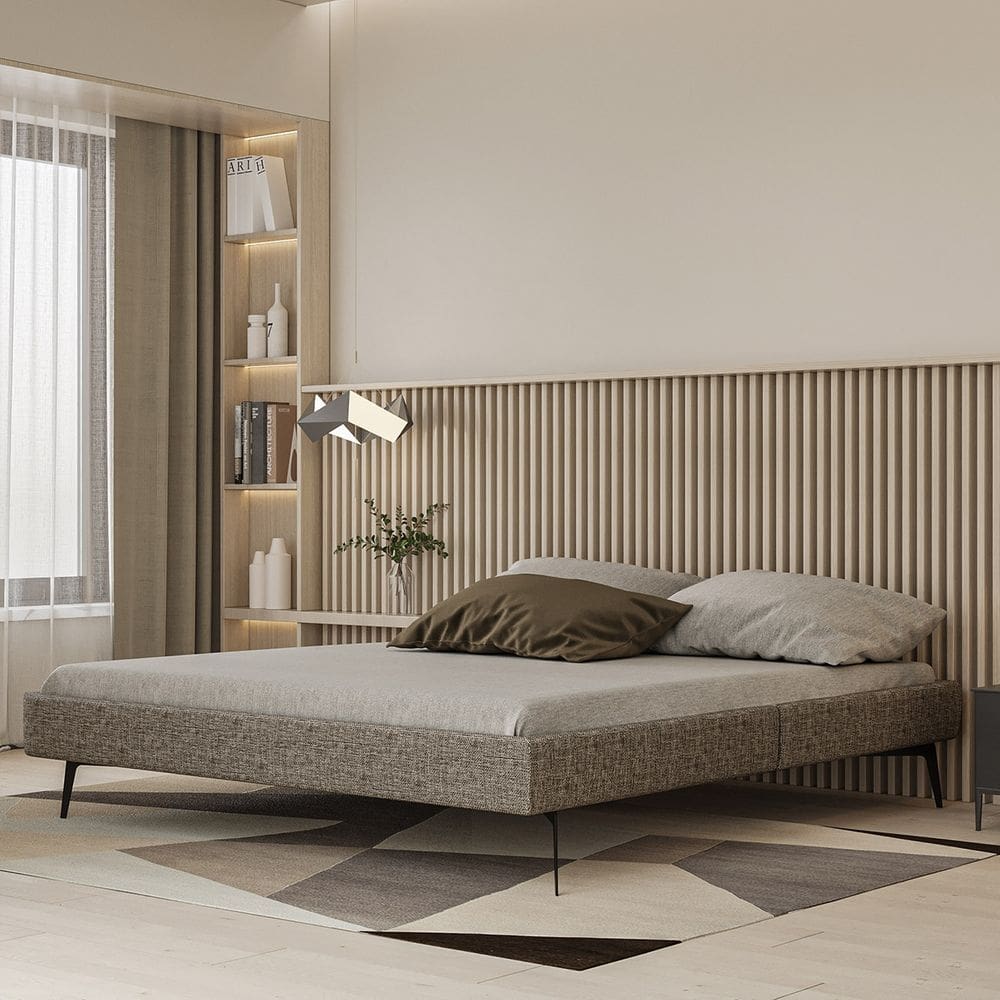 Base Bi Partida Slim Casal em Linho sem Cabeceira Skybox