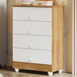 Comoda Lia Soft em MDF com 4 Gavetas Tigus Baby