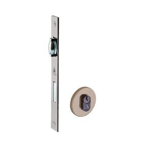 fechadura rolete roseta redonda 55mm bronze latonado alianca