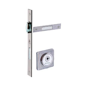 fechadura rolete tetra quadrada 55mm cromado alianca