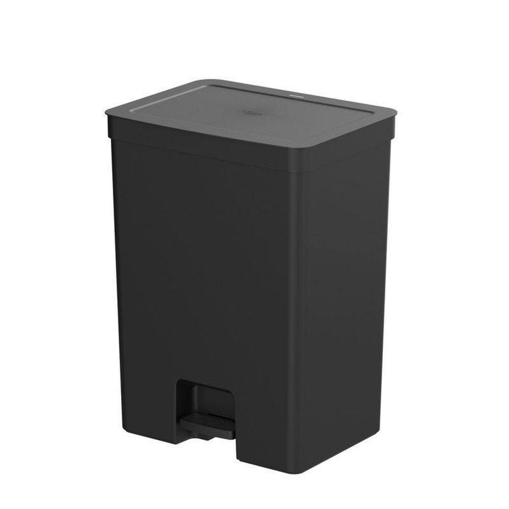 Lixeira De Pedal Trium 46 Litros Com Cesto 4 Litros Bancada