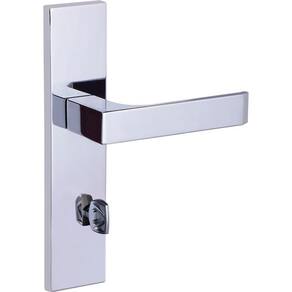 fechadura banheiro quadratta reta espelho 55mm cromado alianca