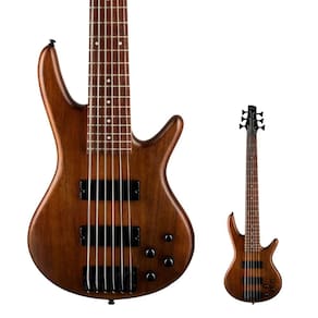 Baixo 6 Cordas Ativo Ibanez GSR206B WNF Walnut Flat