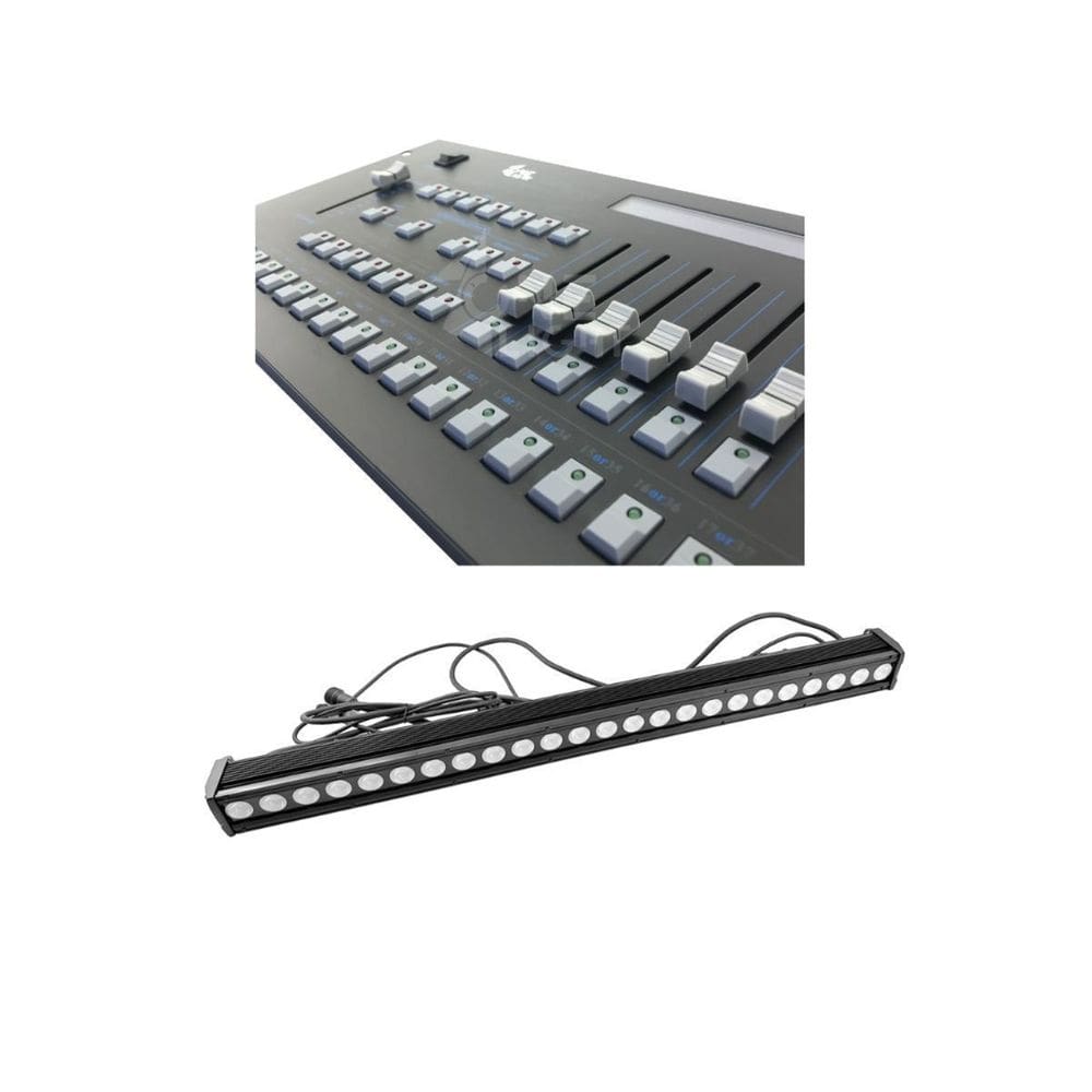 Kit 2 Ribalta Pixel Outdoor 24X18W E Mesa Controladora