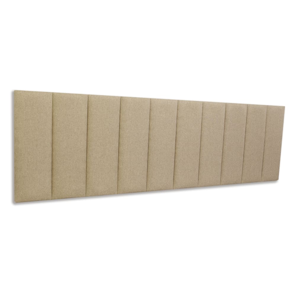 Cabeceira King Estofada Kit 10 Placas Reta - Linho Bege