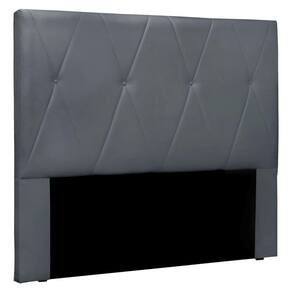 Cabeceira King 1,95m Aquilla Veludo Cinza Chumbo - Pallazio