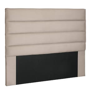 Cabeceira Estofada Box Casal Queen Size 160cm Suede Bege