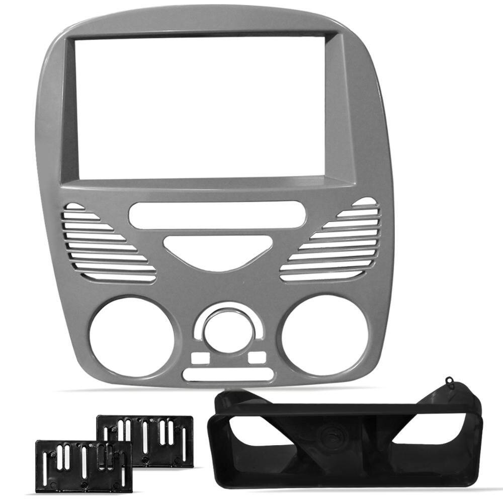 Moldura 2 Din Palio G2 SienaStrada 02 14 Cinza Japonês