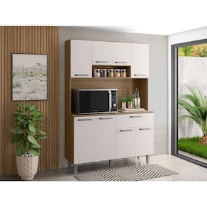 Kit de Cozinha Ambiente Nice Carvalho OAK Off White – Poliman