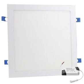 Plafon Painel Led 25W 24W Embutir Quadrado - Branco Quente