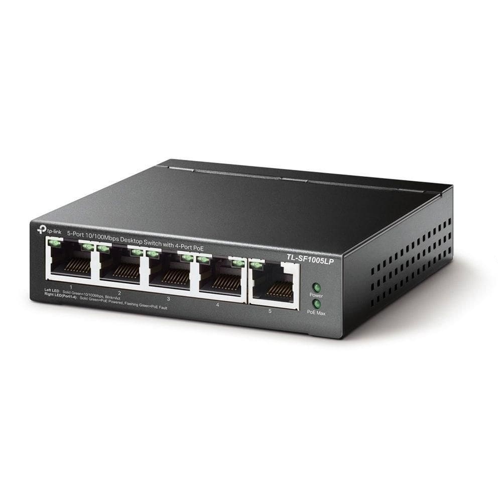 Switch Poe 5 Portas Fast 10/100 (4 Portas Poe) Tl-Sf1005Lp S
