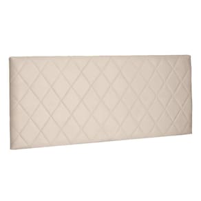 Cabeceira Estofada Box Casal King Esmeralda 195cm Bege