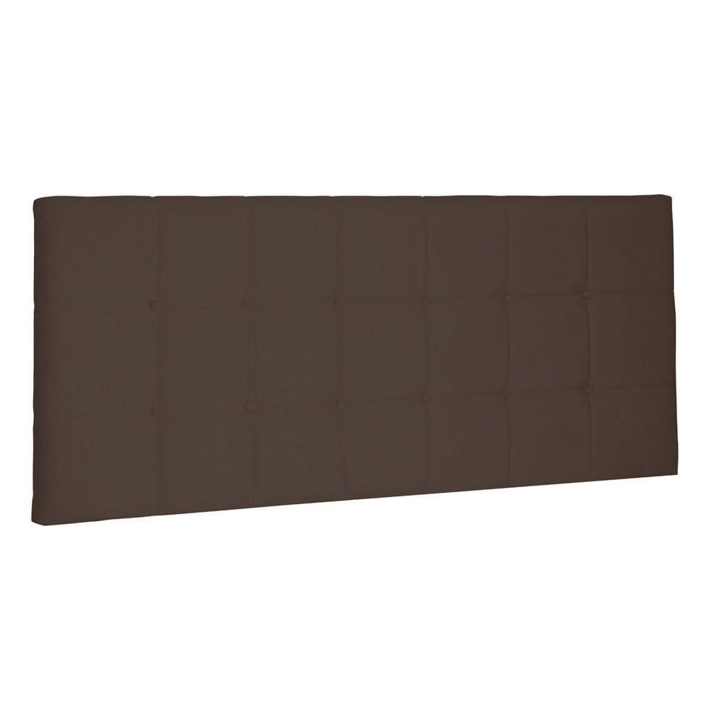 Cabeceira Painel Estofada Box Casal Queen 160cm Suede Café