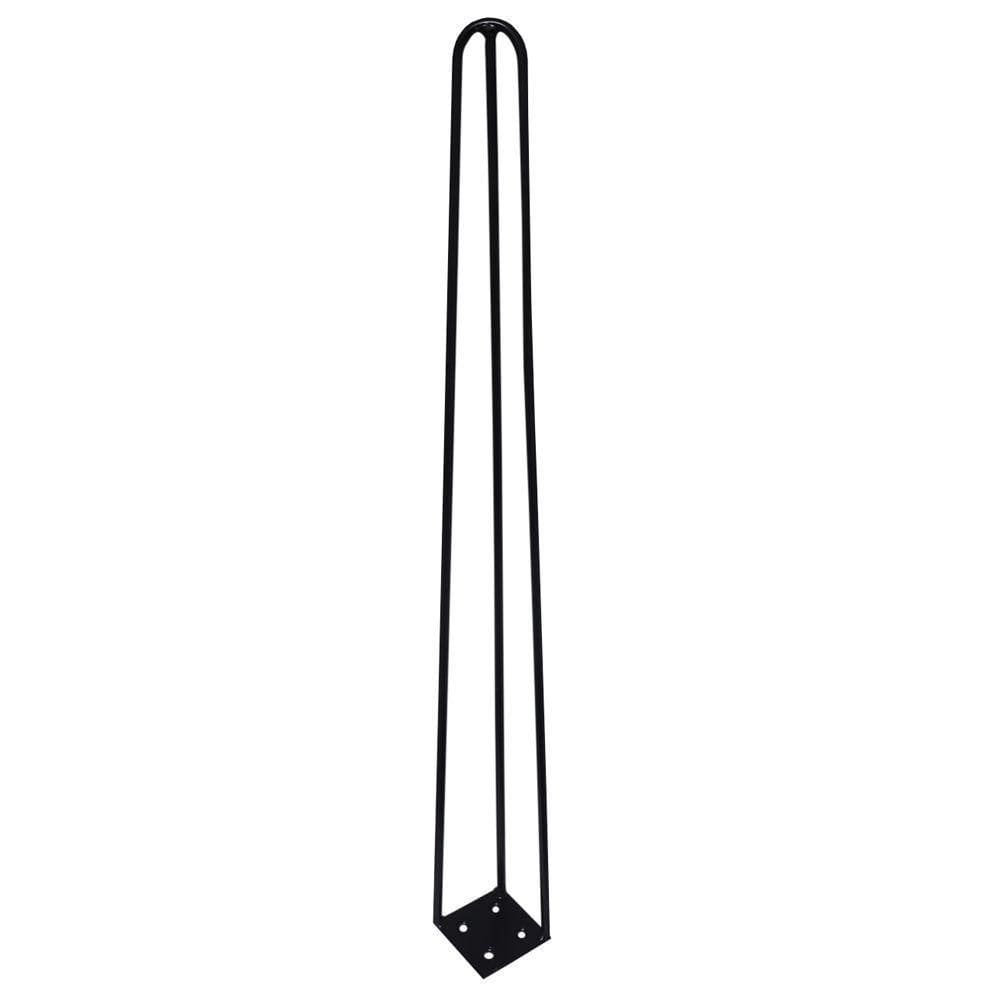 Pé De Metal 60 Cm Hairpin Legs Mesa De Canto Aparador Preto