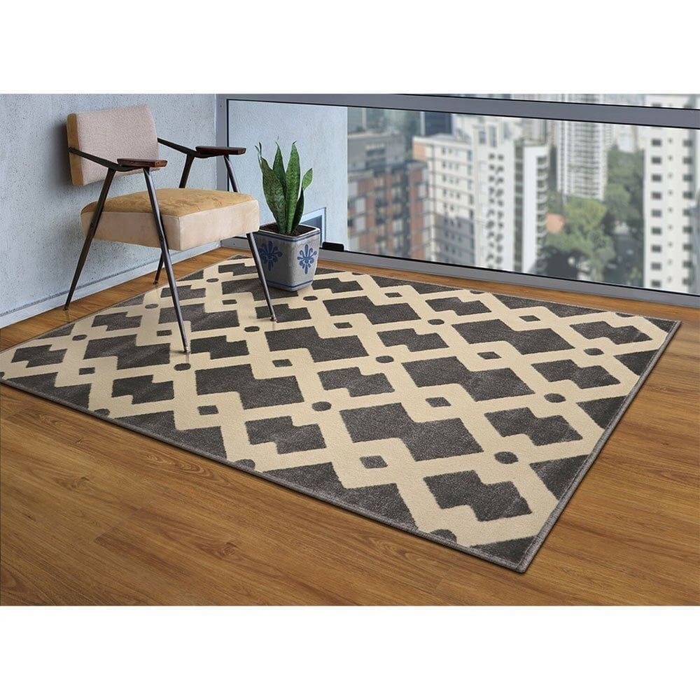 Tapete 200x250cm Lyre Supreme Tapetes São Carlos Key Carbon