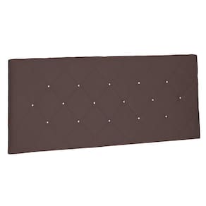 Cabeceira Painel Estofada Box Casal King Tânia 195cm Café