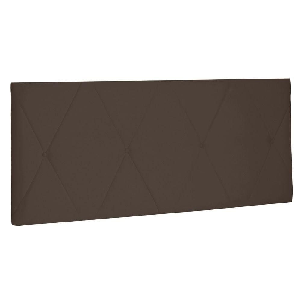 Cabeceira Painel Estofada Box Casal Queen 160cm Suede Café