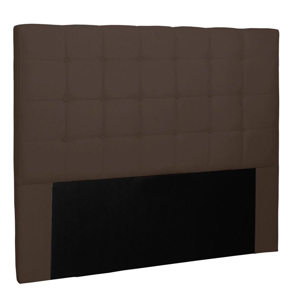 Cabeceira Estofada Cama Box Casal 140cm Suede Café