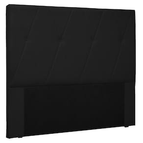 Cabeceira Estofada Cama Box Casal 140cm Corano Preto