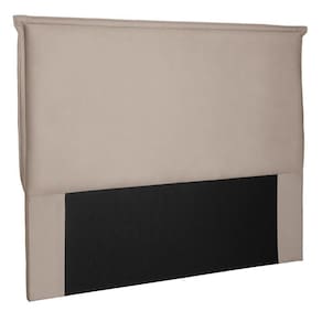 Cabeceira Estofada Box Casal King Size Veneza 195cm Bege