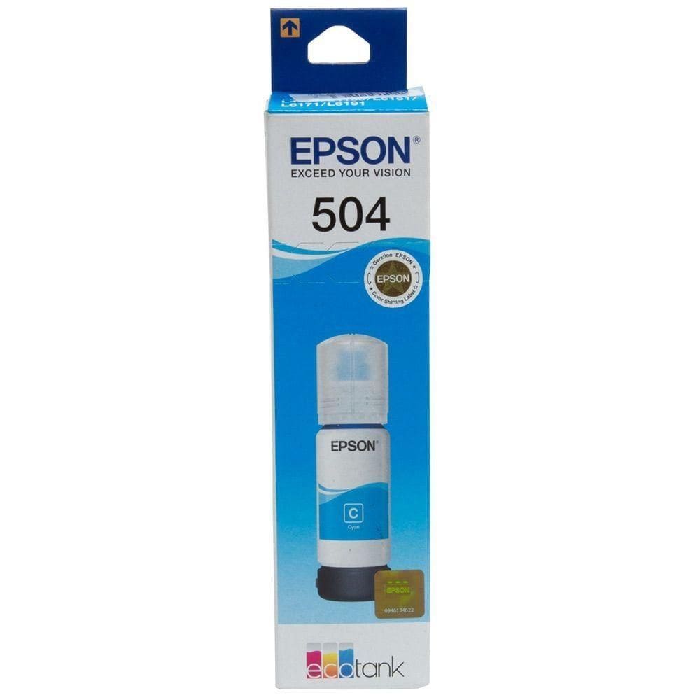 Refil De Tinta Epson T504220 L4150 Ciano