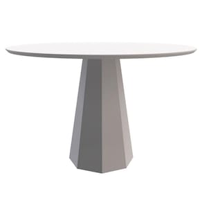 Mesa De Jantar 4 Lugares 1,20m Vidro Off White New Ceval