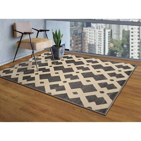 Tapete 150x200cm Lyre Supreme Tapetes São Carlos Key Carbon