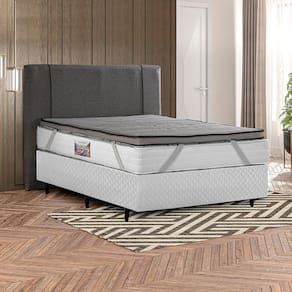 Pillow Top King com Elástico 193x203x8 Cm Herval Gelo