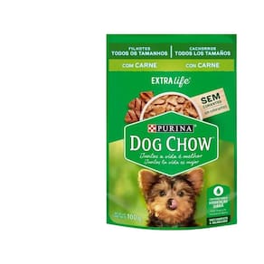 Ração Úmida Dog Chow Filhotes Todos os Tamanhos Carne 100g