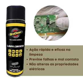 Limpa Contato Poeiras Umidade Contaminantes Braclean Top